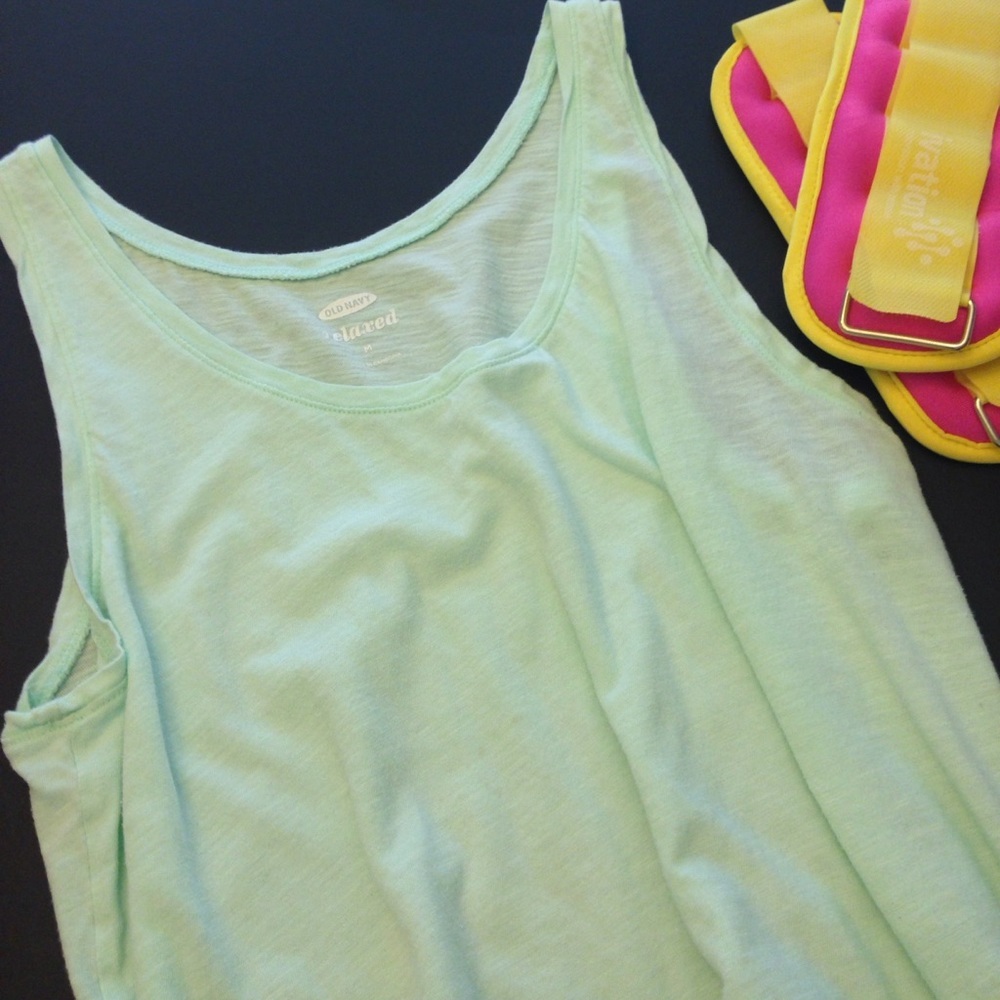 Light green tank top